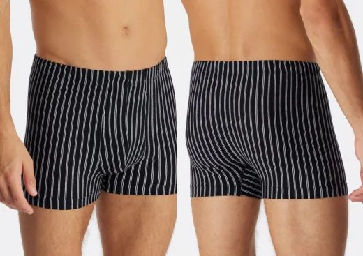 Men's Boxer Briefs SCHIESSER 95/5 - blak striped