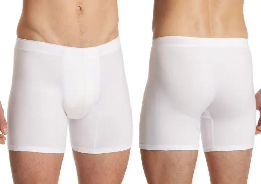 Men's Boxer Briefs SCHIESSER Premium Cotton - white Men's Boxer Briefs SCHIESSER Premium Cotton - white