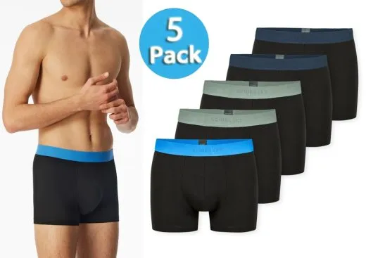 5-Pack of Men's Boxer Briefs SCHIESSER 95/5 - black