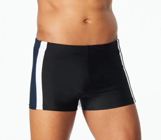 SCHIESSER Men's Aqua Swim Shorts with Leg - Black
