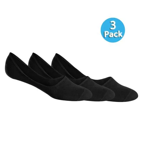SCHIESSER Women's In-Shoe Socks 3-Pack Long Life Cool - Black