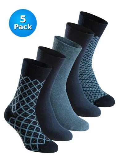 SCHIESSER Men's Socks Bluebird 5-Pack - Multicolour SCHIESSER Men's Socks Bluebird 5-Pack - Multicolour