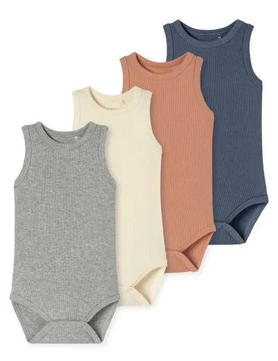 SCHIESSER Baby Sleeveless Bodysuits 5-Pack - Multicolour SCHIESSER Baby Sleeveless Bodysuits 5-Pack - Multicolour