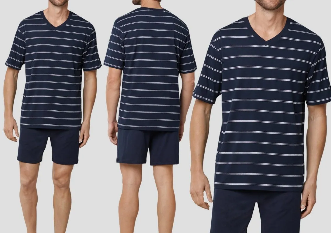 Men Pyjama short SCHIESSER Dark Saphire Men Pyjama short SCHIESSER Dark Saphire