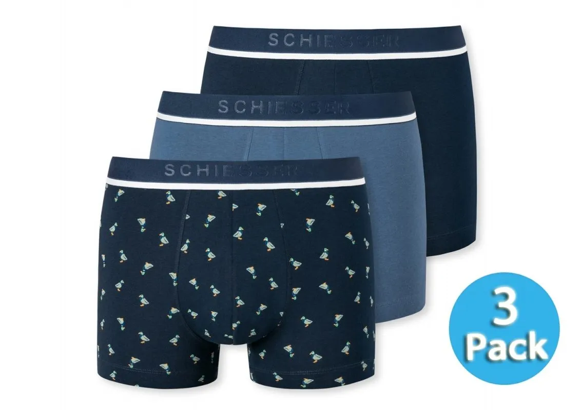 3er Pack Männer Shorts SCHIESSER 95/5 - multicolor 3er Pack Männer Shorts SCHIESSER 95/5 - multicolor