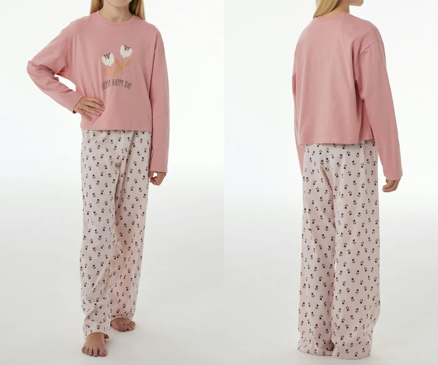 SCHIESSER Girls' Long Pyjama Set - Red