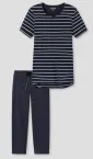 SCHIESSER Damen Schlafanzug 3/4 nachtblau