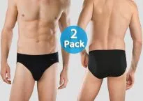 Men Rio-Slip Schiesser Authentic 2er-Pack - black