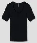 Shirt 1/2 Schiesser Luxury - black – view 2