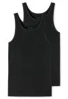 2-Pack Men's Vest Top without sleeves SCHIESSER 95/5 - black – view 3