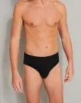 3-Pack Men's Supermini Briefs Schiesser 95/5 - black – view 2