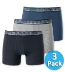 3-Pack Boy's Boxer Briefs Schiesser 95/5 - denim-blue, night-blue gray-melange