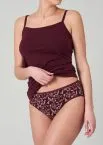 3-pack Women's Briefs SCHIESSER Cotton Essentials - black, soft pink and burgundy – view 4