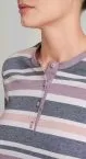 SCHIESSER Damen Langarm-Schlafanzug Sportive Stripes – Ansicht 4