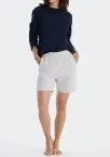 Women's pants short SCHIESSER Mix & Relax - gray mottled – view 2
