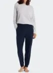 Ladies Casual Trousers Long Schiesser Mix & Relax - dark blue – view 2