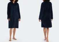 Ladies robe SCHIESSER Essentials - dark blue