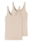 Doppelpack Damen Trägertop Schiesser Modal Essentials - sand – Ansicht 3