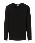 Men's Long Sleeve Top 1/1 SCHIESSER REVIVAL Friedrich - black – view 2
