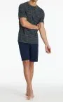SCHIESSER Men's Pajamas Short Casual Essentials - anthracite – view 2