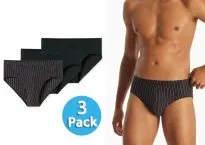 3-Pack Men's Supermini Brief SCHIESSER 95/5 Essentials - black