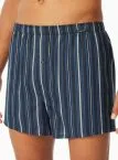 2-Pack SCHIESSER Boxer Shorts Multipacks for Men -blue + black-white – view 2