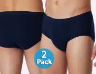 2-Pack SCHIESSER Original Classics Men's Sports Briefs - Navy
