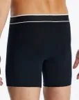 SCHIESSER Men's Long Shorts 95/5 3-Pack - Black – view 3