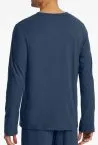 SCHIESSER Men's Long Sleeve V-Neck Shirt Mix+Relax - Royal Blue – view 3