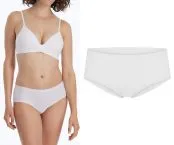 SCHIESSER Women's Seamless Panty Invisible Cotton - White