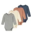 SCHIESSER Baby Long-Sleeve Bodysuits 5-Pack - Multicolour