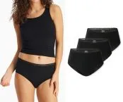 Black women's midi briefs from the SCHIESSER Modern Multipacks line