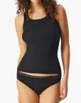 SCHIESSER Women's Modern Multipacks Camisole Twin Pack - Black – view 2