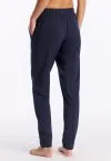 SCHIESSER Women's Mix+Relax Cuffed Lounge Trousers - Dark Blue – view 3