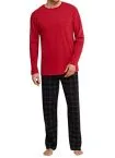 Schiesser Men's Long Pyjamas Bordeaux