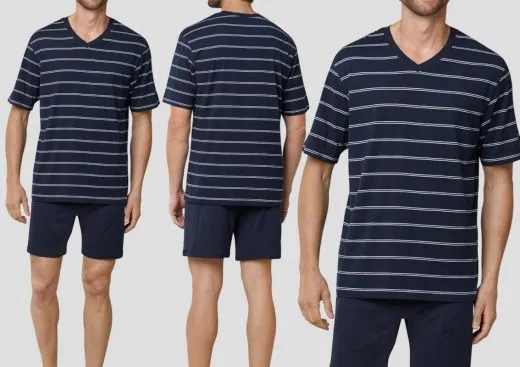 Men Pyjama short SCHIESSER Dark Saphire