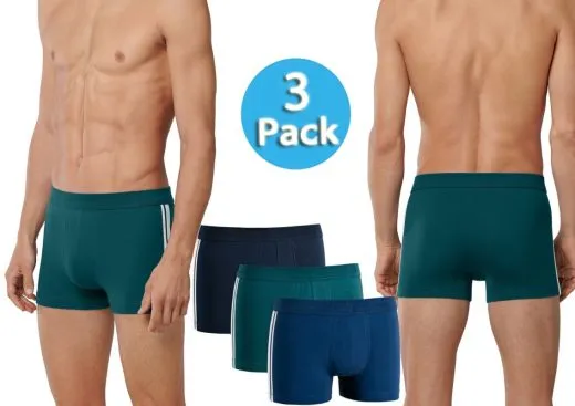 3-Pack of Men's Boxer Briefs SCHIESSER 95/5 - multicolor 3-Pack of Men's Boxer Briefs SCHIESSER 95/5 - multicolor