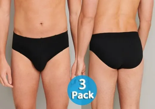 3-Pack Men's Supermini Briefs Schiesser 95/5 - black 3-Pack Men's Supermini Briefs Schiesser 95/5 - black