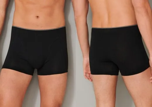 Men's Boxer Briefs SCHIESSER 95/5 - black Men's Boxer Briefs SCHIESSER 95/5 - black