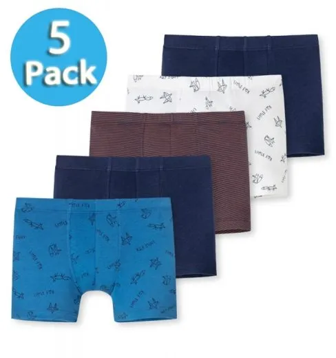 5-Pack Boy's Boxer Briefs Schiesser 95/5 -multicolor 5-Pack Boy's Boxer Briefs Schiesser 95/5 -multicolor