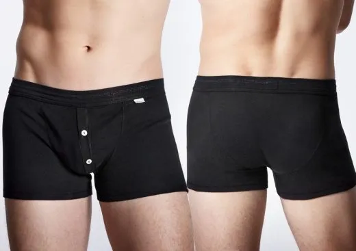 Men's Boxer Briefs SCHIESSER REVIVAL Karl-Heinz - black Men's Boxer Briefs SCHIESSER REVIVAL Karl-Heinz - black