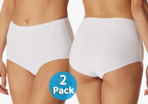 2-Pack Women's Maxi Brief SCHIESSER 95/5 - white 2-Pack Women's Maxi Brief SCHIESSER 95/5 - white