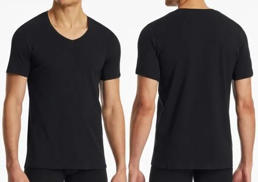 Men's T-Shirt 1/2 SCHIESSER Premium Cotton - black Men's T-Shirt 1/2 SCHIESSER Premium Cotton - black