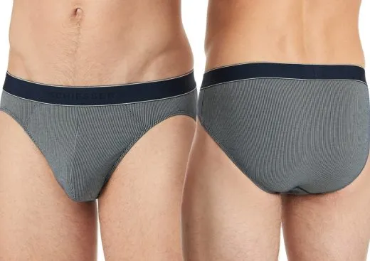 Men's Rio Briefs SCHIESSER Duality Function - navy striped Men's Rio Briefs SCHIESSER Duality Function - navy striped