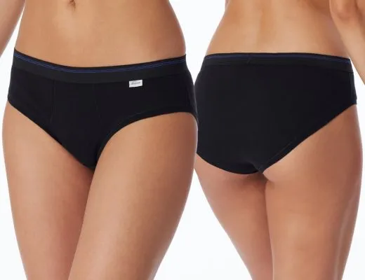 SCHIESSER Revival Greta Women’s Rib Briefs – Black SCHIESSER Revival Greta Women’s Rib Briefs – Black