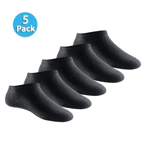 SCHIESSER Women's Sneaker Socks 5-Pack Bluebird - Black SCHIESSER Women's Sneaker Socks 5-Pack Bluebird - Black